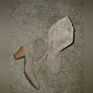 Vintage American Eagle Booties Sz 8 Beige